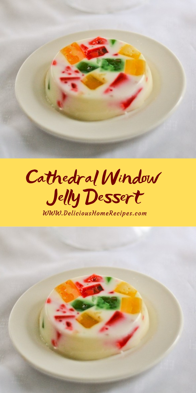 Cathedral Window Jelly Dessert Cathedral Window Jelly Dessert