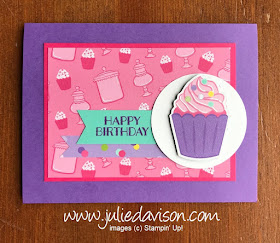 Stampin' Up! Sweetest Thing ~ How Sweet It Is Designer Paper ~ 2019 Occasions Catalog ~ #GDP179 ~ www.juliedavison.com