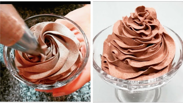 Cómo hacer crema CHANTILLY de CHOCOLATE casero Cómo hacer crema CHANTILLY de CHOCOLATE casero