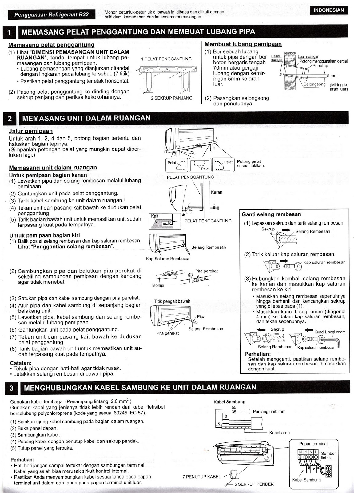 Manual Book : Petunjuk Penggunaan AC Sharp AH-A5SEY - Mambo Djumbo