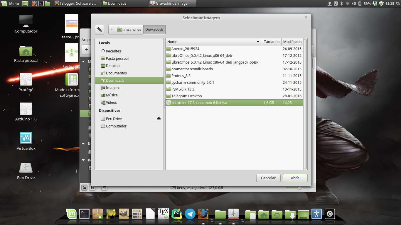 Como Instalar o Linux Mint 17.3 no Pen Drive