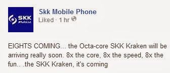 SKK Kraken, SKK Octa Core Android Smartphone