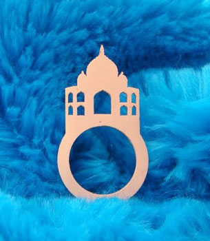 DesignTUN anel de borracha taj mahal R$ 5,40 anel de borracha Taj Mahal DesignTUN