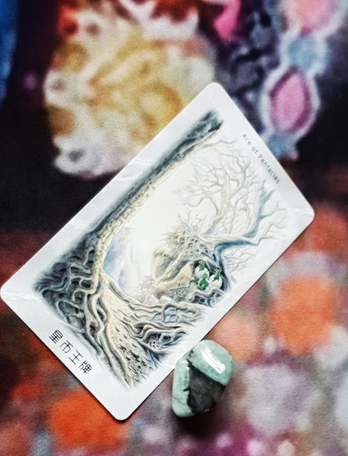 Celtic Dragon Tarot - Ace-of-Pentacles Celtic Dragon Tarot - Ace-of-Pentacles