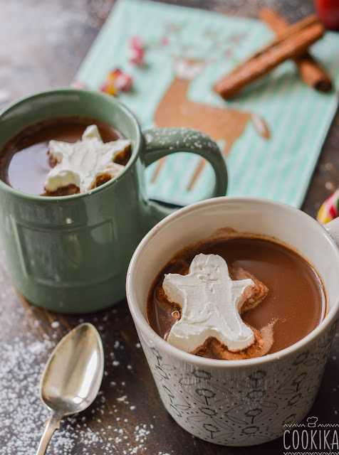 Hot Chocolate with Christmas Cubes 