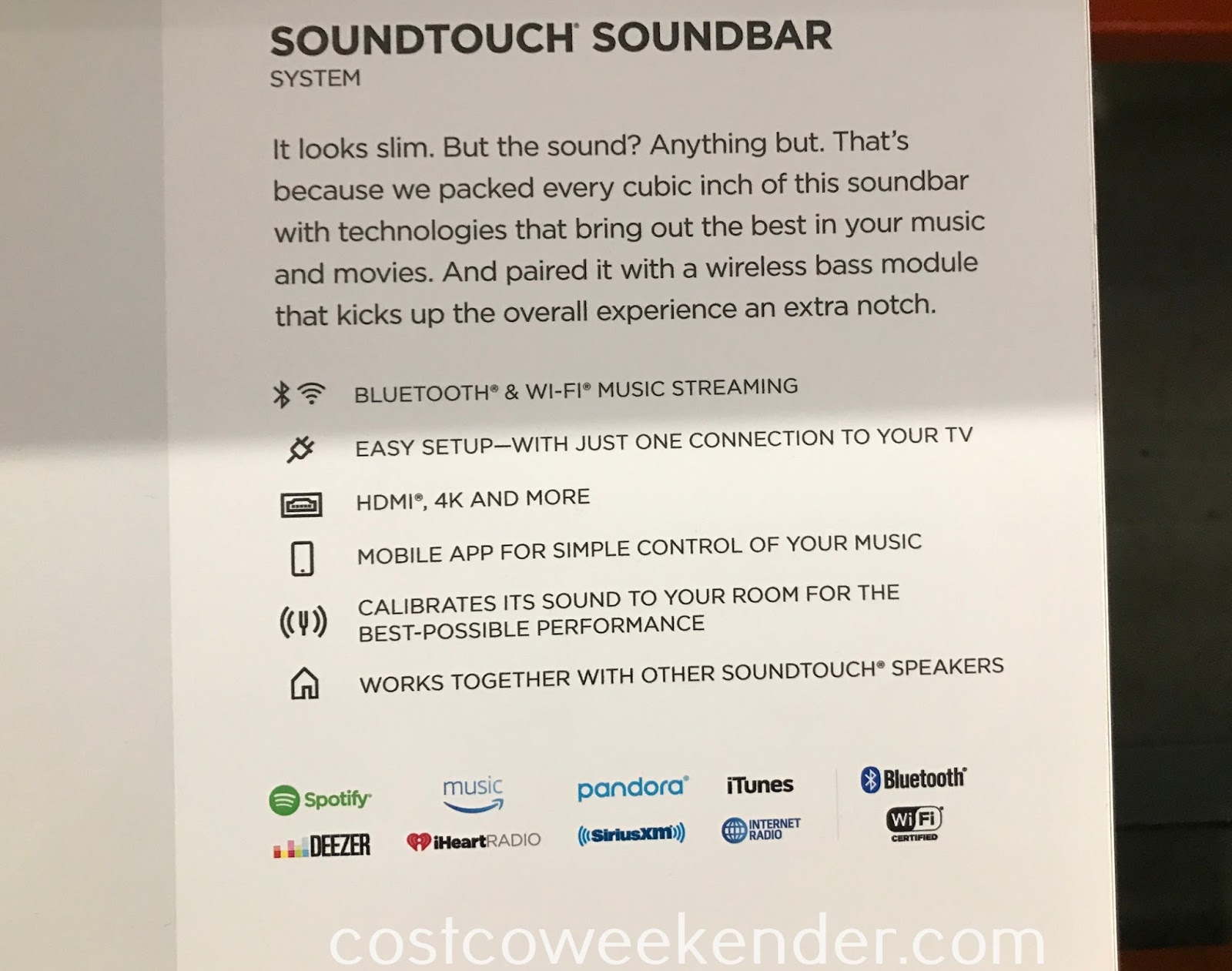 Bose SoundTouch 300 Soundbar Costco Weekender