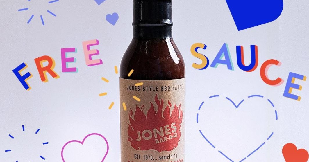 Free Bottle of Jones BBQ Sauce Twitter required. They have 150
