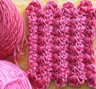 Starlooper Crochet Star Stitch Mobius Cowl with two strands of yarn held together