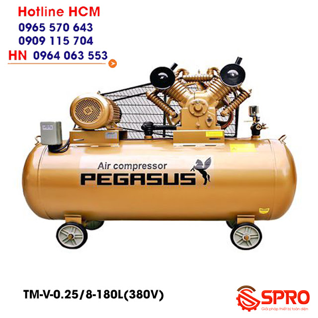 Máy nén khí Pegasus 3hp TM-V-0.25/8-180-380 Máy nén khí Pegasus 3hp TM-V-0.25/8-180-380