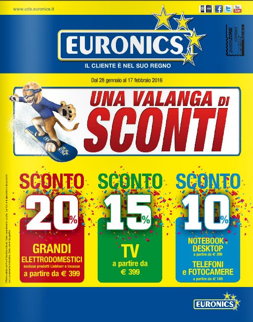 Volantino Euronics Butali – Febbraio 2016 – Ultimo – Nuovo