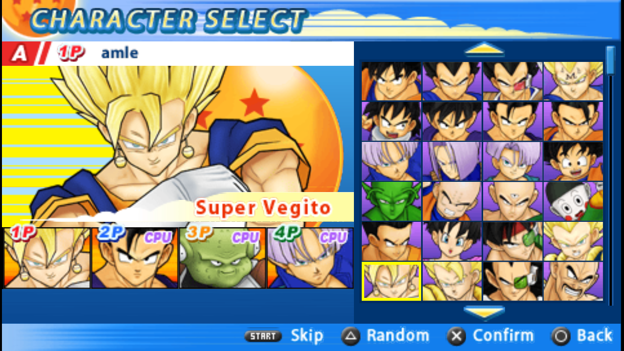 NOVO GAME NOME:DRAGON - Jogos da psp anime dbz ttt mod