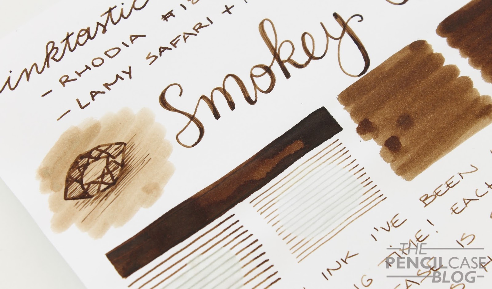 INKTASTIC PELIKAN EDELSTEIN SMOKEY QUARTZ INK REVIEW The Pencilcase Blog Fountain pen