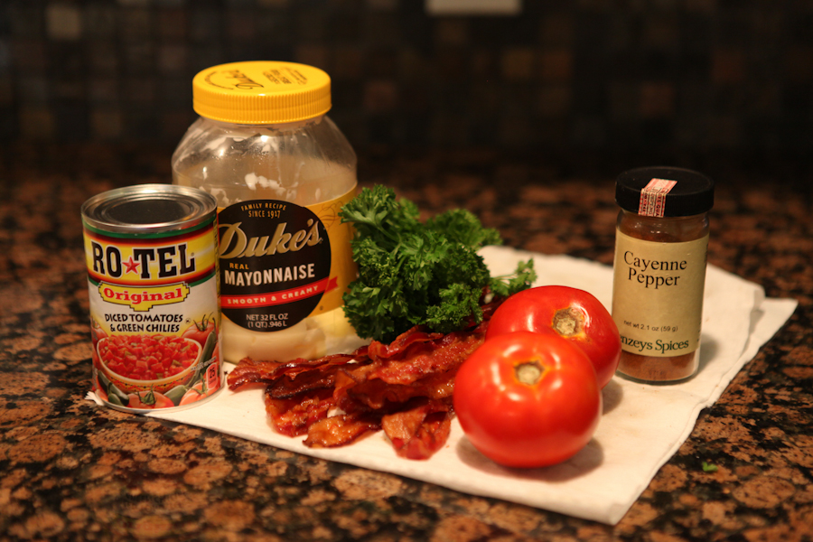 BLT Dip, bacon, Petit Jean