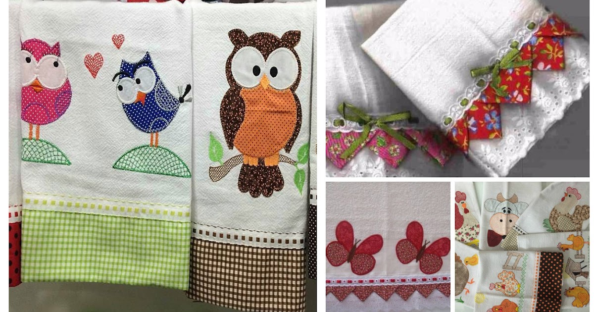10 Ideas de toallas para la cocina decoradas con telas