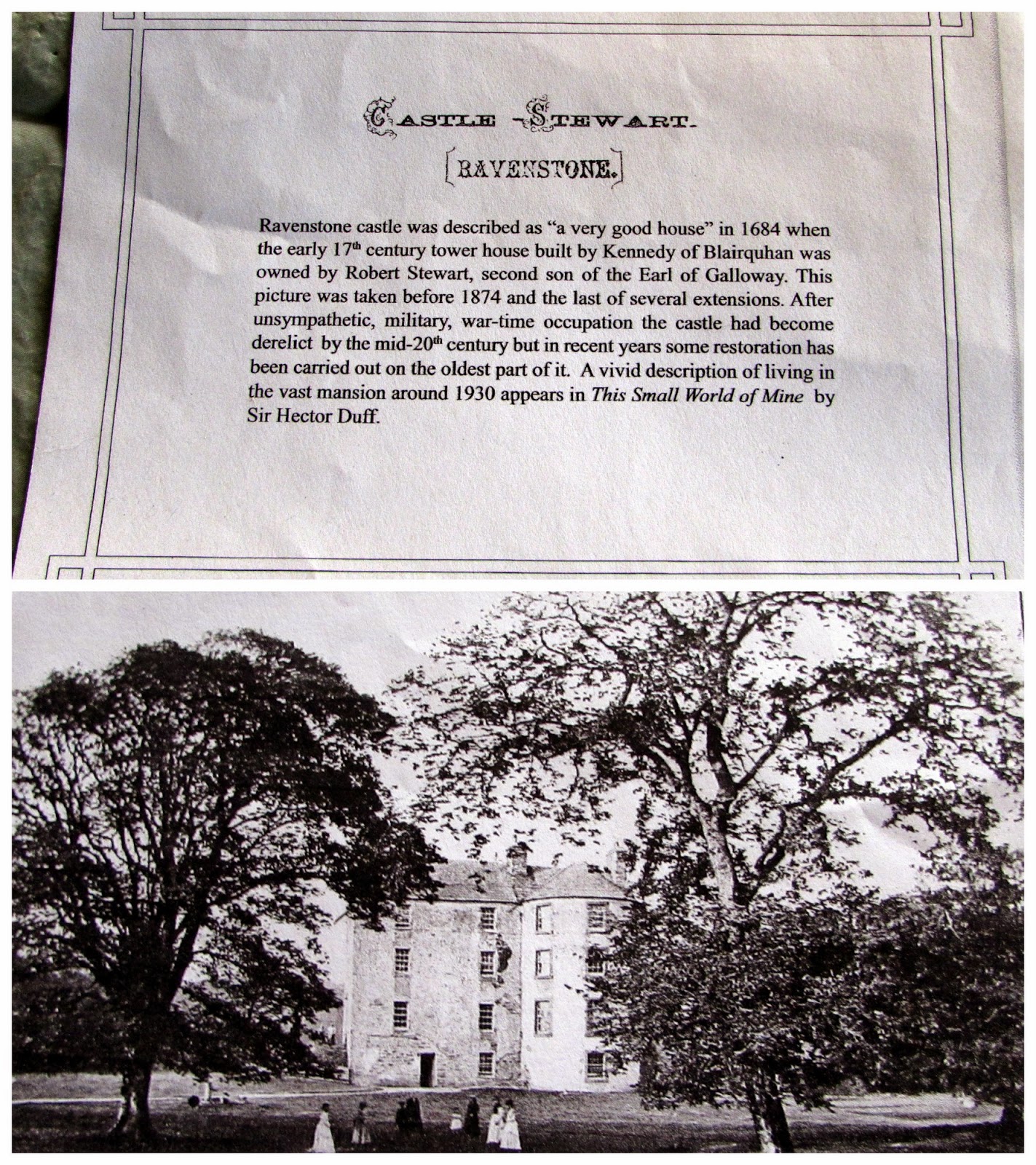 The Glebe Blog A visit to Ravenstone Castle, Wigtownshire