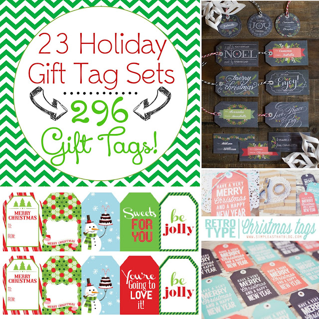 free printable holiday gift tags