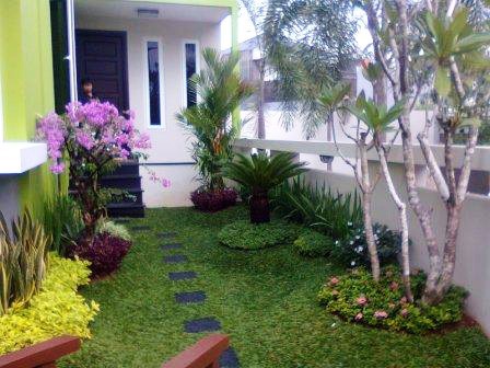 65 Desain Taman  Depan  Rumah  Mungil Minimalis 