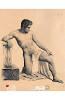 MARIANO FORTUNY Desnudo masculino c. 1855