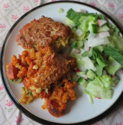 Beans & Weiners Under Cornbread