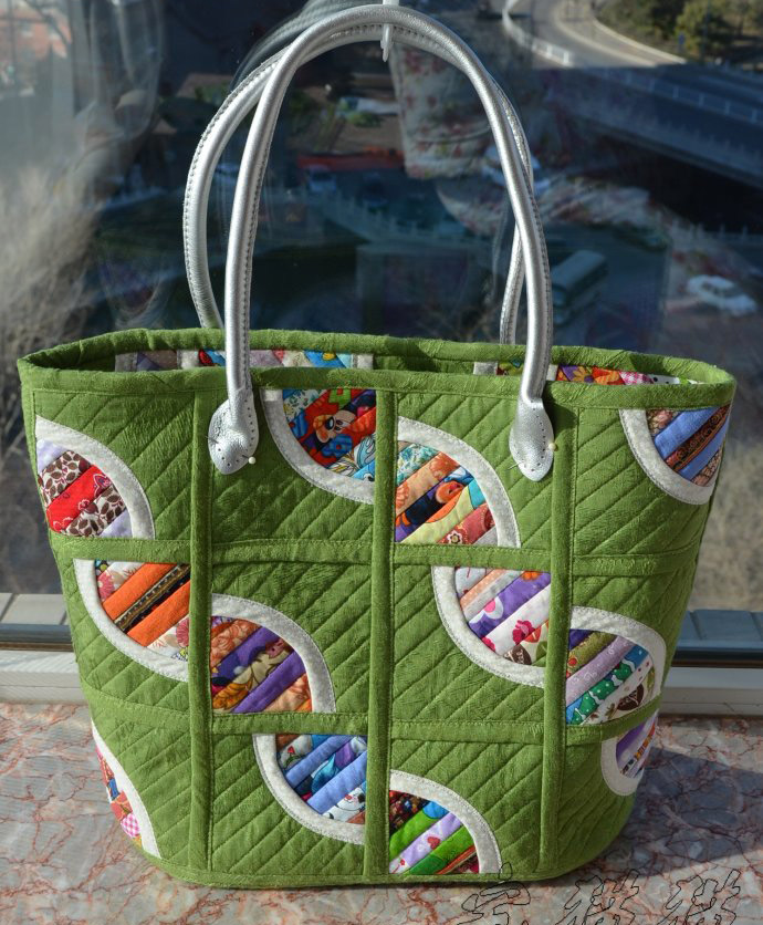 Quilted Patchwork Bag Tote 