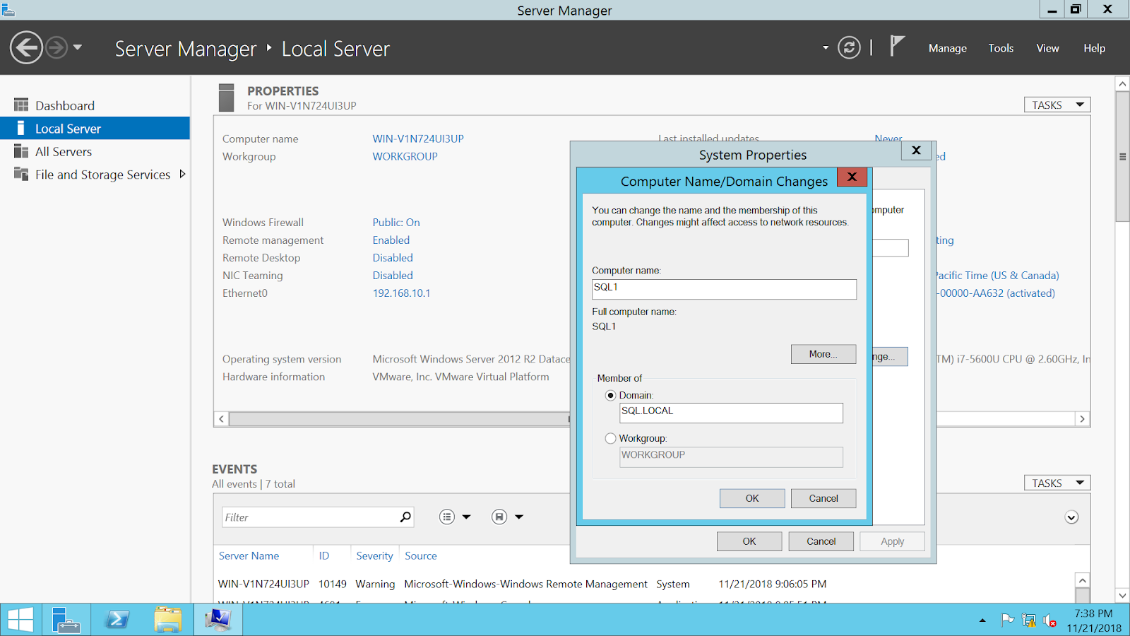 SQL Database server builds: SQL SERVER 1 PART 1