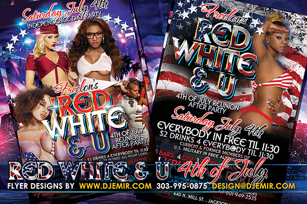 Red White And U 4th of July Flyer Design 2015 Red White And U 4th of July Flyer Design 2015