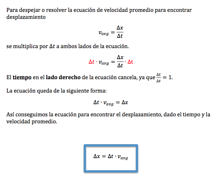 Alexis Orengo Fisica 11 Como despejar la ecuación de velocidad