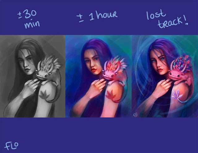 artista-muestra-cuánto-tarda-en-perfeccionar-sus-ilustraciones