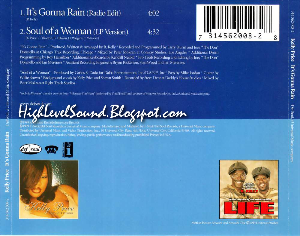 Kelly Price It's Going To Rain Lyrics highest level of music: Kelly Price - It's Gonna Rain-(Promo_CDS)-1999-hlm