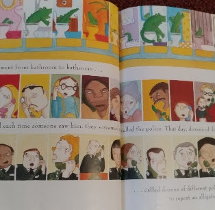 picture from inside book Alberto The Dancing Alligator