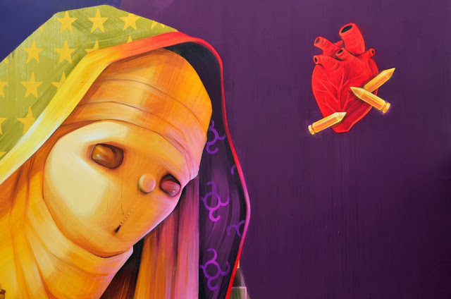 Street Art By Chilean Artist INTI For Los Muros Hablan '13 In San Juan, Puerto Rico. 5