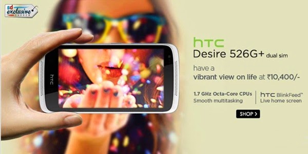 Buy HTC Desire 526G+ Android Phone from Snapdeal with Offers