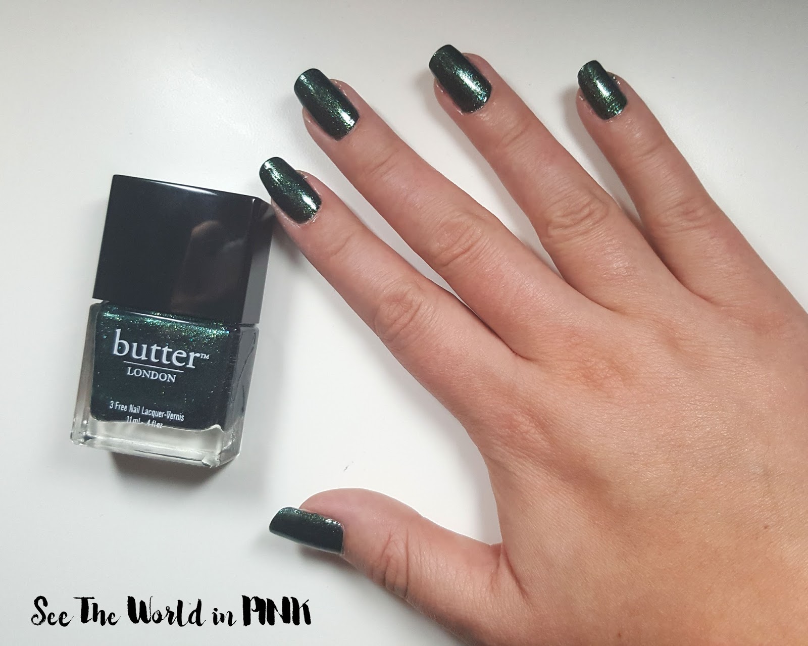 Glittery Green Manicure Tuesday - "Jack The Lad" Butter London polish