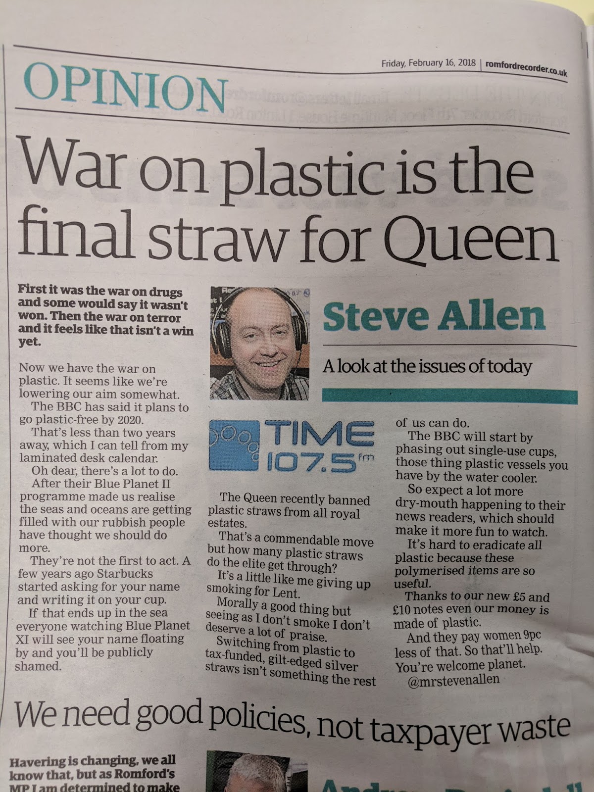 Column Made Of Paper