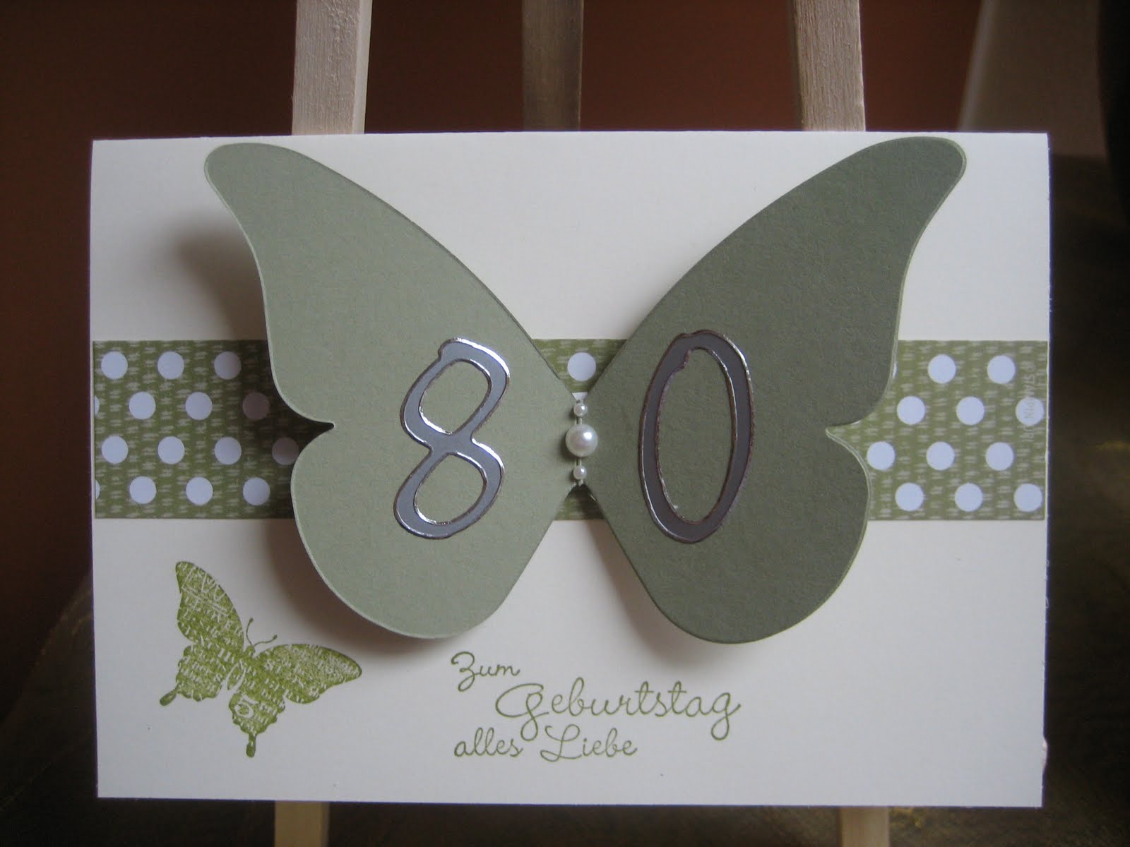 Ingeborgs-Bastelecke: 80. Geburtstag