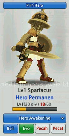 Spartacus Hero Evolution LostSaga Indonesia