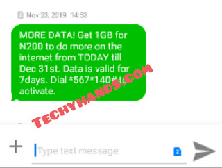 MTN 1GB for N200 Data Offer
