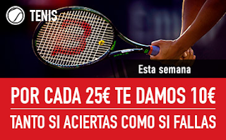 sportium Promo Tenis: Por cada 25€ ¡Te damos 10€! 15-21 octubre sportium Promo Tenis: Por cada 25€ ¡Te damos 10€! 15-21 octubre