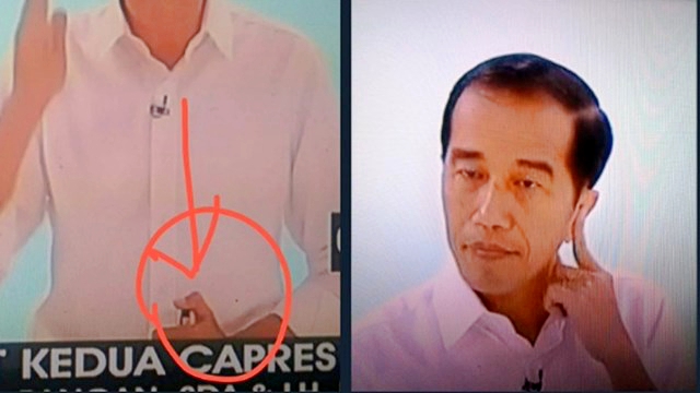 Netizen Rame Bahas Foto Jokowi saat Debat, Curiga Teknologi Canggih Netizen Rame Bahas Foto Jokowi saat Debat, Curiga Teknologi Canggih
