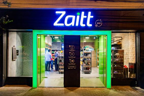 Zaitt inaugura na cidade de São Paulo loja autônoma. Zaitt inaugura na cidade de São Paulo loja autônoma.
