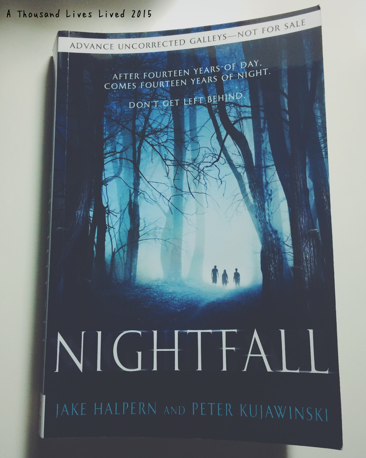 A Thousand Lives Lived ARC Review Nightfall by Jake Halpern and Peter