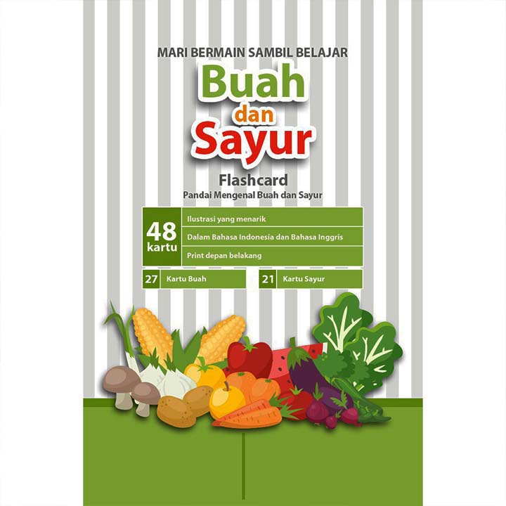 Flash Card Buah & Sayur