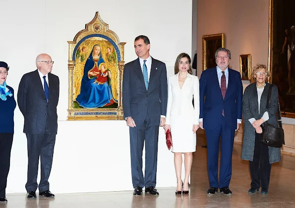 King Felipe VI of Spain, Queen Letizia of Spain attended the meeting of the Board of Patronage of the Prado Museum at Museo del Prado