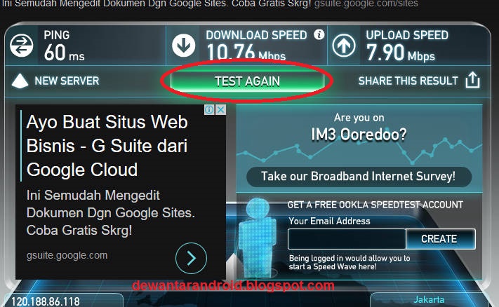 Cara Simple Test Kecepatan Internet Anda Di Pc