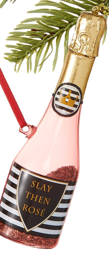 Holiday Lane Spirits Pink Popping Champagne Bottle