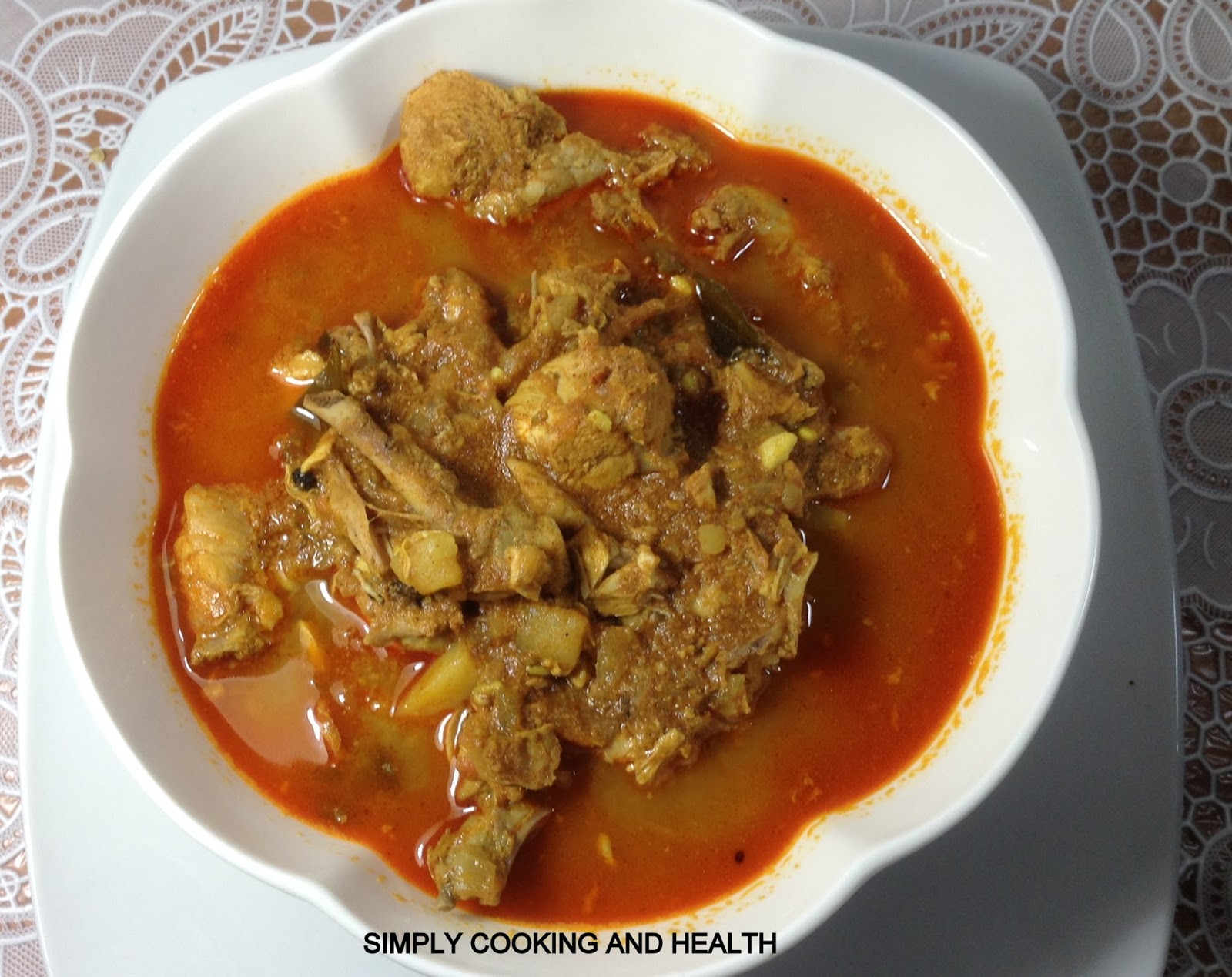 Simply Cooking and Health: Easy oil free spring chicken curry