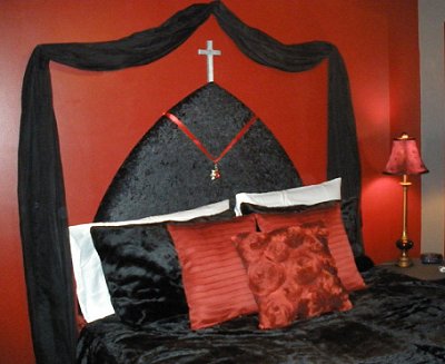 Gothic style bedroom decorating ideas - Gothic furniture - Gothic chic - Victorian Gothic boudoir themed decor - Gothic Beds - Gothic Seating - Gothic Lighting - Designing a Gothic Room - Goth style for teens - Gothic Victorian Bedroom Theme - vampire themed bedroom decorating ideas - Gothic Wall Murals