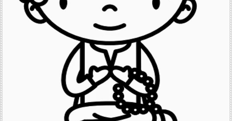 Mewarnai Gambar Anak Berzikir Dan Berdoa - Anak Cemerlang
