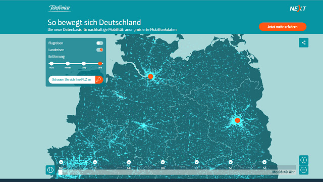Cómo se mueve Alemania: datos móviles para mejorar planes de transporte