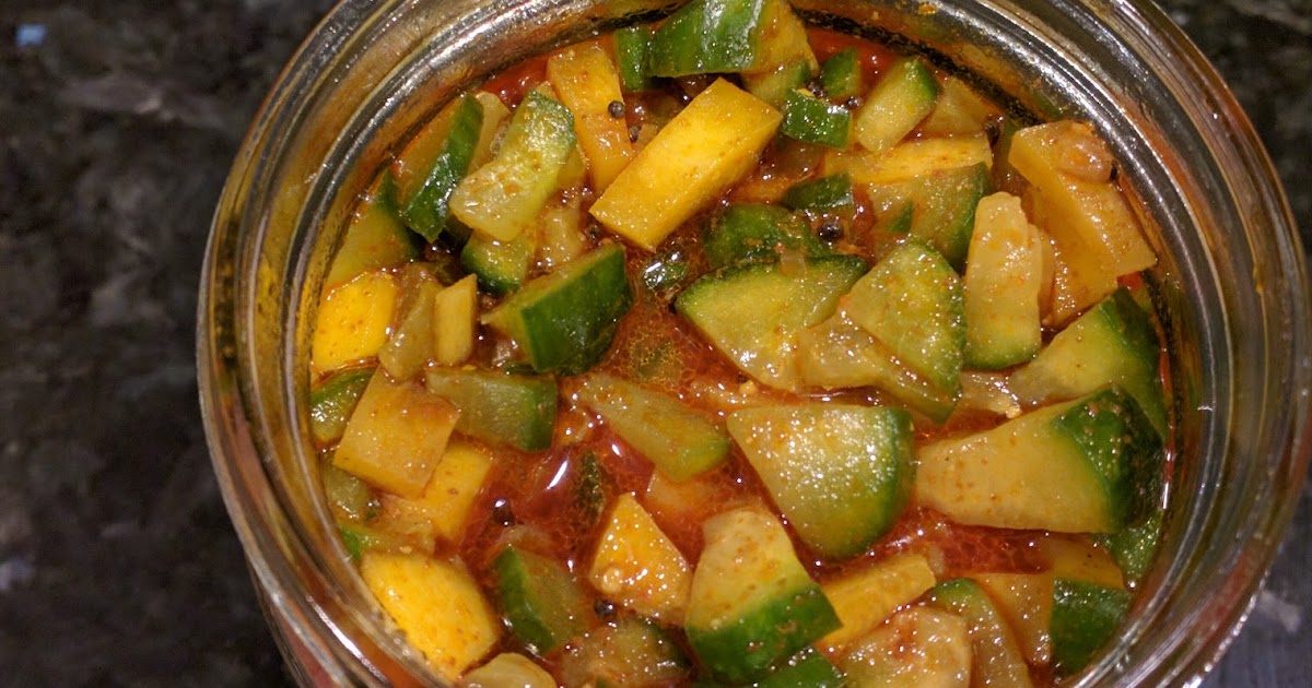 Geetha's Kitchen CucumberCarrot Pickles Indian Style (Spicy Vegetable
